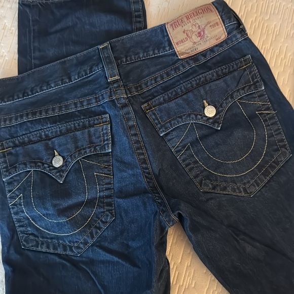TRUE RELIGION Men’s Bootcut Blue Jeans, size 34 - Picture 5 of 10
